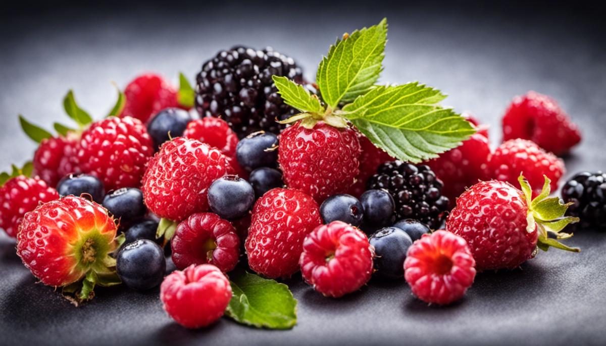 Image of various colorful berries