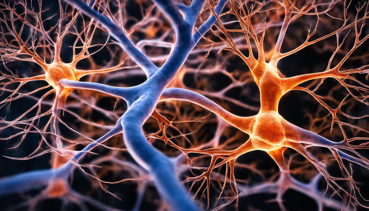 Image of neurons in the brain, symbolizing the topic of neurobiological mechanisms underlying dementia