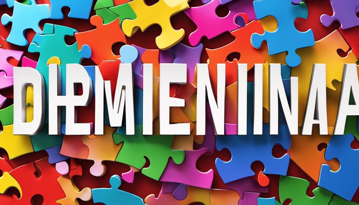 Text surrounded by colorful puzzle pieces, representing the concept of dementia risk reduction