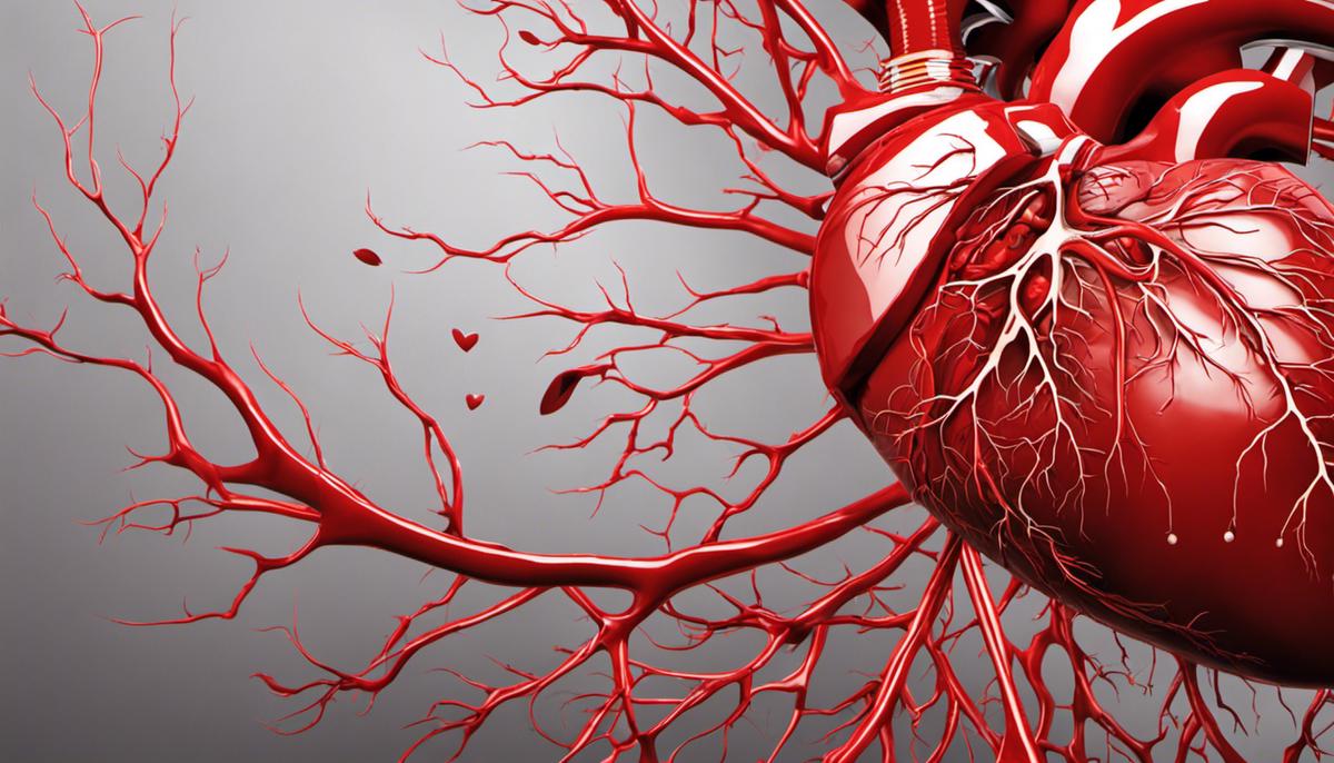 A healthy heart and arteries, representing arterial health