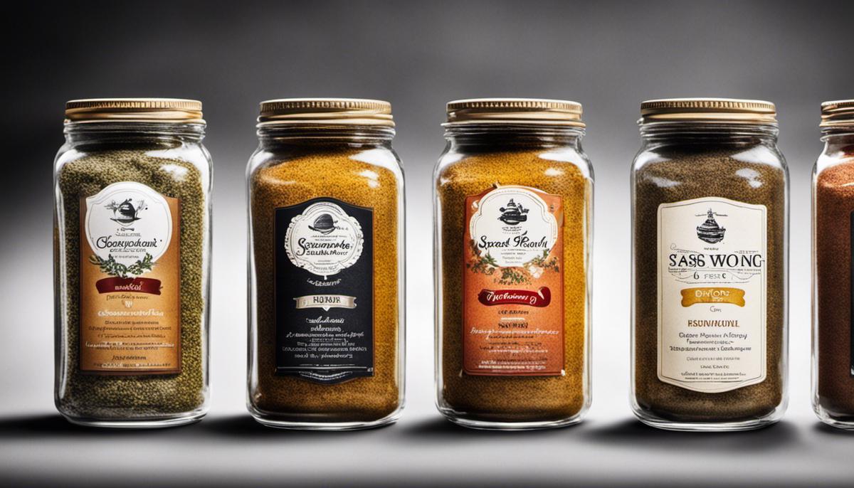 Image depicting various seasonings in jars, representing the concept of misunderstood seasonings in the culinary world