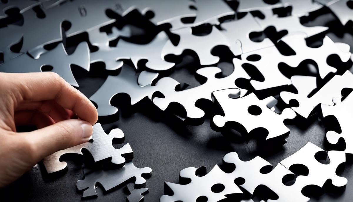 Image depicting the concept of personal branding, showing different puzzle pieces coming together to form a complete puzzle.